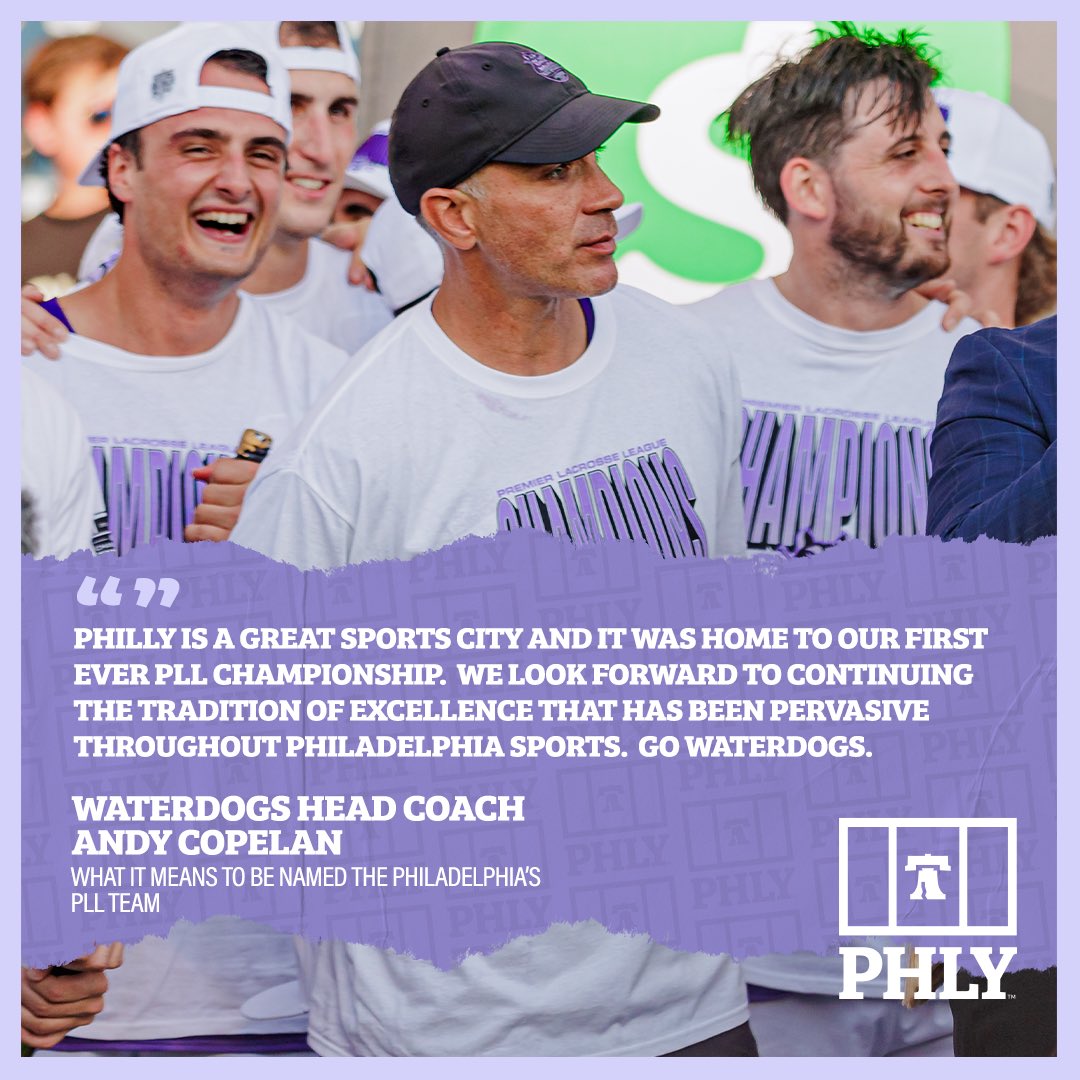 The leader of the <a href="/PLLWaterdogs/">Philadelphia Waterdogs</a> is excited to be apart of Philly’s incredible sports scene 🔔 

🗣️: <a href="/AndyCopelan_PLL/">Andy Copelan</a>