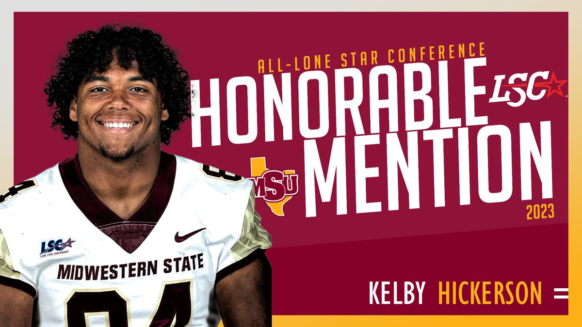 🏈 | Sophomore Kelby Hickerson garnered All-Lone Star Conference honorable mention! #StangGang
