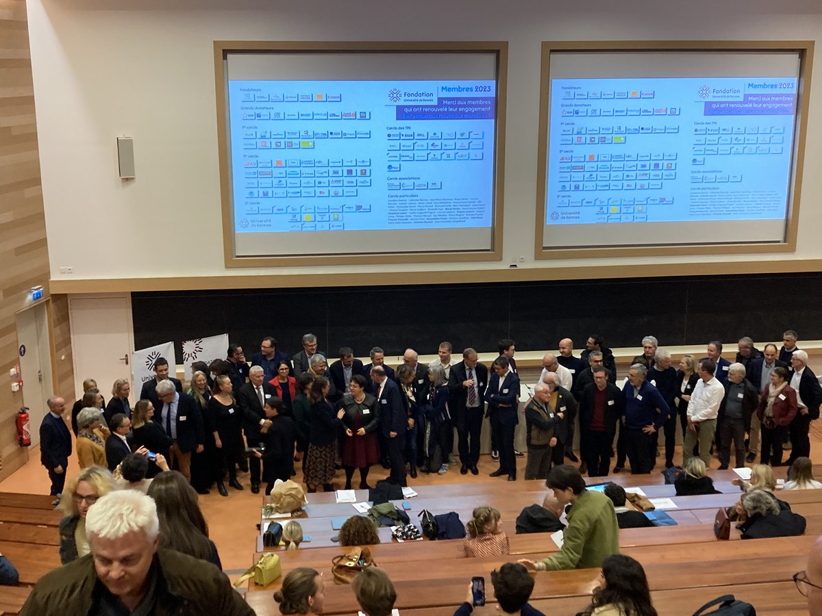 Fondation Université de Rennes (@fondunivrennes) on Twitter photo Ça bouge à la @FondationR1 ! Nouvelle vision, nouveau nom, nouvelle gouvernance, nouvelles coopérations ! Bienvenue à Damien de Kerhor, nouveau président, Muriel Hissler, nouvelle vice-présidente et aux établissements composantes qui rejoignent l’aventure <a href="/ENSRennes/">ENS Rennes</a> <a href="/ENSCR/">ENSCR</a> <a href="/EHESP/">EHESP</a> Ça bouge à la @FondationR1 ! Nouvelle vision, nouveau nom, nouvelle gouvernance, nouvelles coopérations ! Bienvenue à Damien de Kerhor, nouveau président, Muriel Hissler, nouvelle vice-présidente et aux établissements composantes qui rejoignent l’aventure <a href="/ENSRennes/">ENS Rennes</a> <a href="/ENSCR/">ENSCR</a> <a href="/EHESP/">EHESP</a>