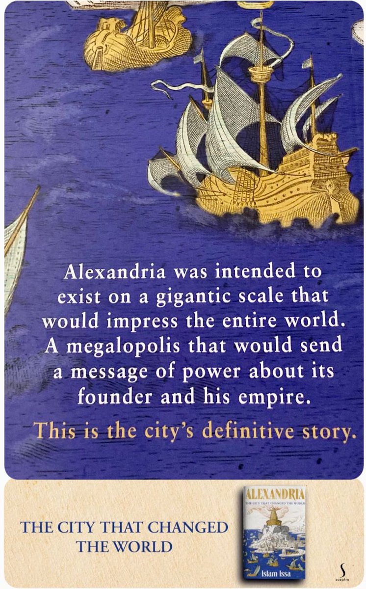 Get a copy of @islamaissa’s definitive history of Alexandria. It’s fantastic seeing someone speak about the MENA region as an insider rather than an outsider looking in. amazon.co.uk/Alexandria-Cit… (US you’ll have to wait till the new year)