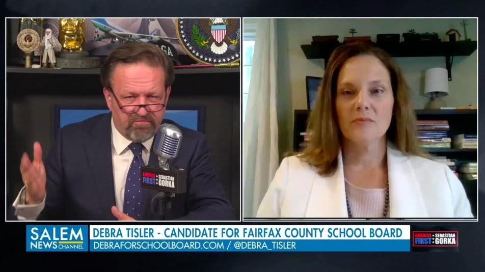 v_theclash's tweet photo. 1) SPRINGFIELD: Debra Tisler is a friend of #MomsForLiberty, #OpenFCPS, #CoalitionForTJ, &amp; Seb Gorka. Her FCPS lawsuit was paid by #GoldwaterInstitute. She has screamed at teachers, hissed at parents, &amp; is currently on a rampage against fellow GOPers. 
https://t.co/ND2pwLdP0z https://t.co/SAVyAyELiY