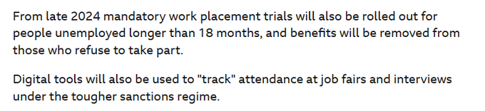 screenedout's tweet photo. "Benefit claimants not seeking work to face mandatory work placements" https://t.co/tTymt0Wk8n Any 'providers' signing up for a new #workfare scheme will also be signing up to be targets for protest and boycotts. We will not let you enjoy your exploitation https://t.co/Zd5s6N8B0l