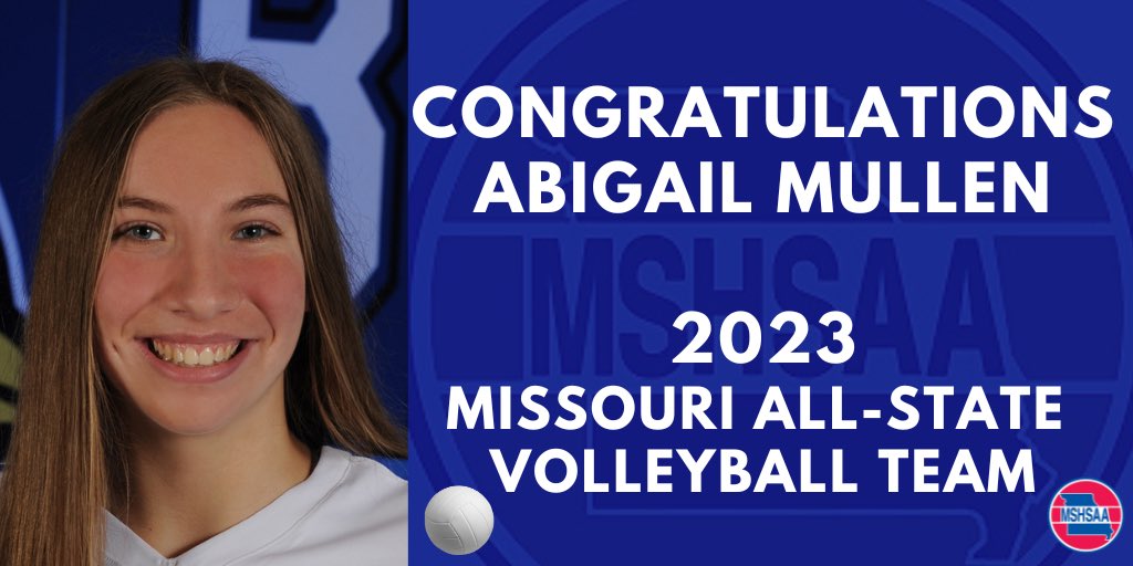 LHS Volleyball (@jaysvb) on Twitter photo ALL-STATE for the THIRD year in a row! Congratulations <a href="/15AbigailMullen/">Abigail Mullen</a> for once again, making the list of Class 5 top players in Missouri! #3xAllState <a href="/LHSBlueJays/">Liberty HS Athletics</a> ALL-STATE for the THIRD year in a row! Congratulations <a href="/15AbigailMullen/">Abigail Mullen</a> for once again, making the list of Class 5 top players in Missouri! #3xAllState <a href="/LHSBlueJays/">Liberty HS Athletics</a>