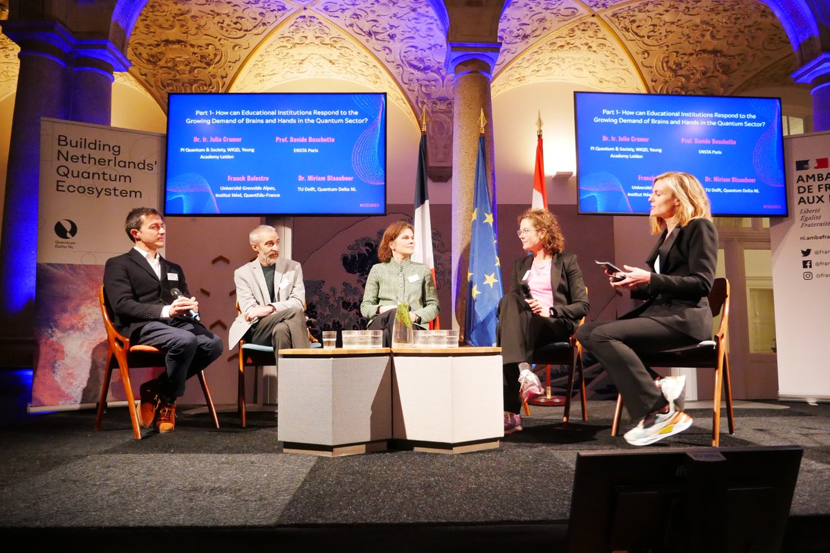 L'édition 2023 de la Conférence Erasme-Descartes a été le lieu de stimulants échanges entre acteurs des mondes politique, économique et de la recherche autour du thème retenu cette année : le quantique et la souveraineté européenne. 1/4