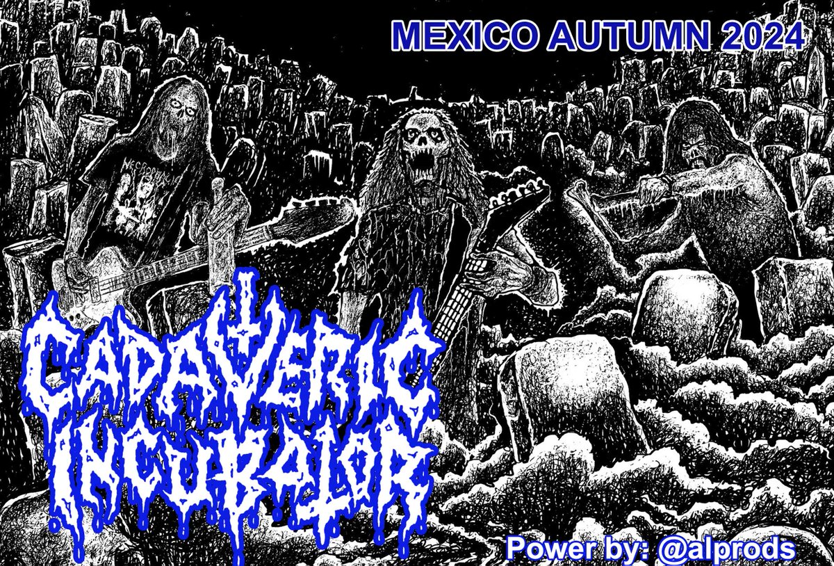 alprods's tweet image. Pútrido metal de muerte.
Otoño 2024.
#deathmetal #cavernusdeath #osdm @deadlystormzin 
@MovSub
@mordormxradio
@MetalMexicano66
@UnderMx
@aquelarremetal1
@NACIONMETAL
@SonidosLatentes