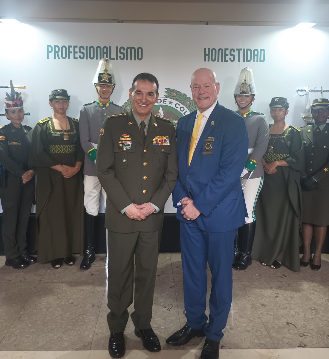 On 11/14-16/23, IACP 2nd VP David Rausch represented IACP at the 1st Intl. Meeting of Chiefs of Police of the Americas conference in Bogota, Colombia. The Colombia National Police organized the event to promote coordination for regional security &amp;  countering transnational crime.