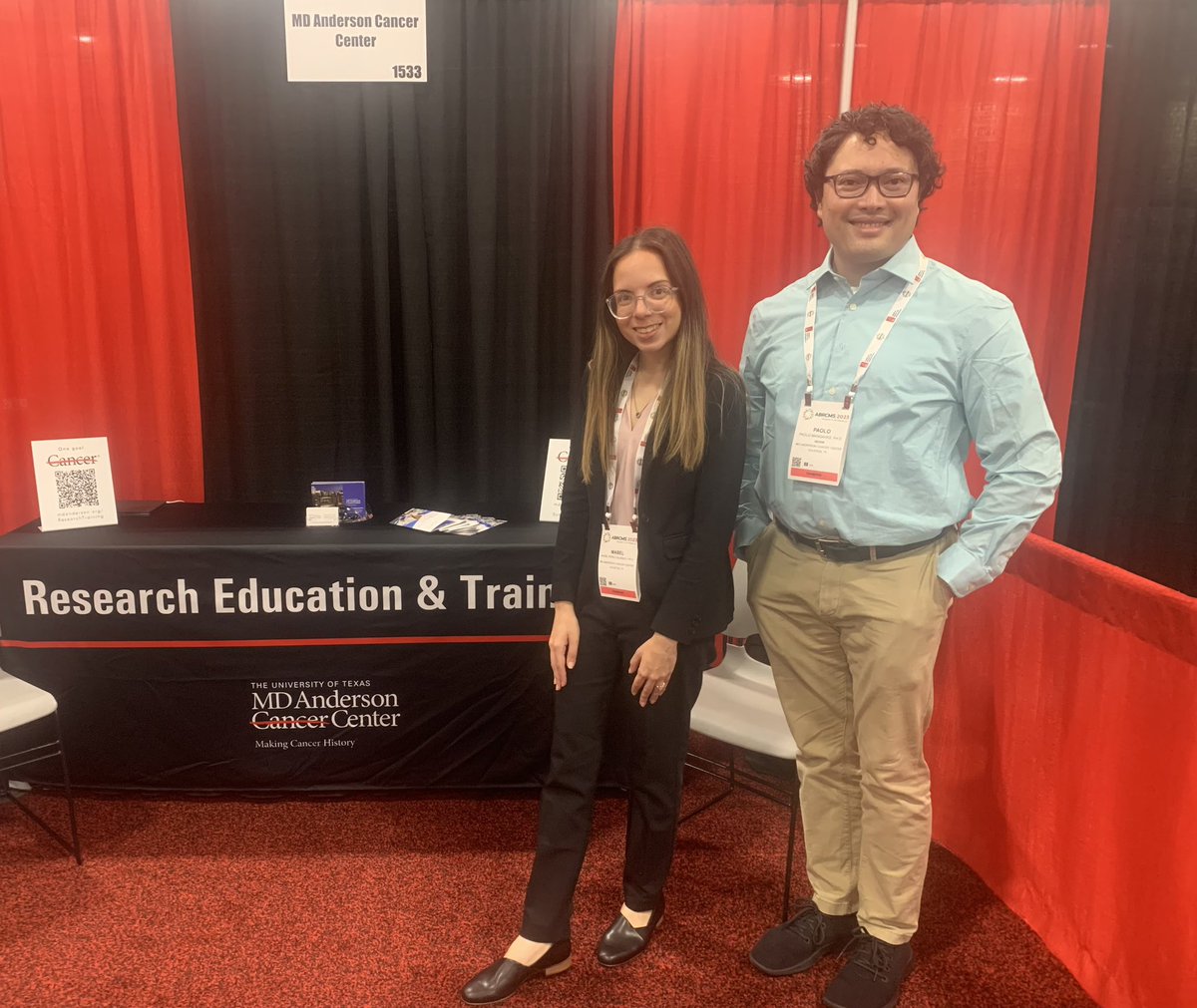 We are at #ABRCMS2023 (booth 1533) to answer any questions you have about summer research programs or postdoctoral fellowships <a href="/MDAndersonNews/">MD Anderson Cancer Center</a>. Come and see us!!
