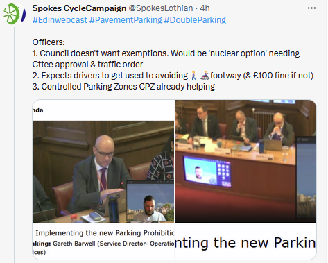 SpokesLothian's tweet photo. @LivingStreetsEd @SightScotland @SightScotVets @CyclingEdin @SpokesPorty @InfraSisters @EdinReporter @TheEdguardian @SW20Ed @CllrScottArthur @DAstonSNP @CllrChasBooth @euandavidson @TrafficLow @TransformScot @corstclimaction @harts_cyclery @johnrobson87 @hank_chief @GJMunro26 @CouncillorCowdy @BikeBusEdin @JarlathFlynn @SciennesPS @Algorhythmica1 @BikeBusCorstPS @NiallA_Ed @friendprestfld @DMainsPSA @TramstoNewhaven @EdinburghTrams @carltonreid @thecockburn @sto_paul @kevin_lang @KayleighFONeill @JimDensham @iaindocherty @Phil_Goodwin99 @StreetWurrier @keithirving1 @LStreetsScot @scotgov #edinwebcast
β¬οΈ
Our thread from @Edinburgh_CC #Transport Cttee 16.11.23
Includes:
πBan on #PavementParking #DoubleParking #DropKerb
π#BusLane fines Β£60->Β£100
π#ManseRoad #BusGate stays
π&πETRO changes #ComistonRoad & #Silverknowes
π#BikeBus support
π€#Tram future lessons https://t.co/WsJhUTrnc0