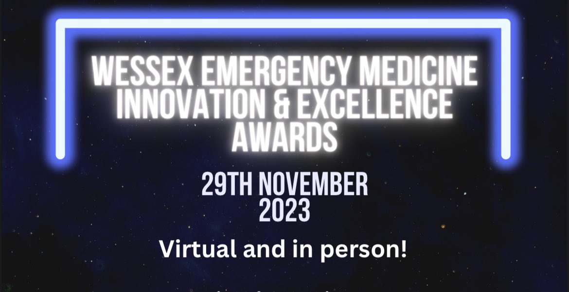 It’s that time of year again! For the 3rd year we are celebrating all that is excellent in Emergency Medicine with amazing QIP posters and oral presentations alongside awards recognising brilliant education and colleagues. Last couple of days for nominations and to book tickets!