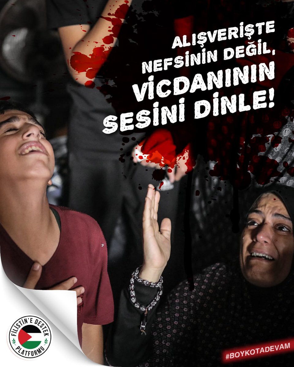 sdi_van's tweet photo. Filistin'de 70 yıldır süren zulüm ve vahşet her geçen gün katlanarak artıyor. Siyonizm’i destekleyen firmalardan alınan her üründe nice mazlumun kanı var. Gazze'de zulmü destekleyenlerin ürünlerini alma, aldırma. Alışverişte nefsinin değil, vicdanının sesini dinle. #BoykotaDevam https://t.co/1tDOiEKGCh