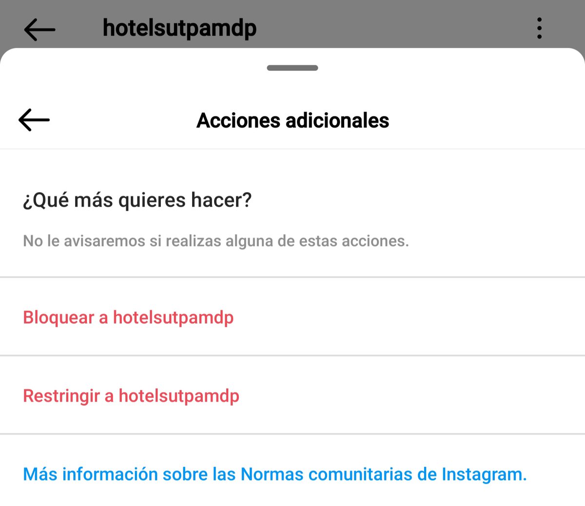 peaje197's tweet photo. Paso 5: En el buscador escribimos SUTPA @Sutpacgt 
Paro 6: Le damos a "Enviar reporte"
Paso 7: Le damos a "Siguiente"
Paso 8: 🚫Le damos a "Bloquear a hotelsutpamdp" https://t.co/nGxwzRPkn3