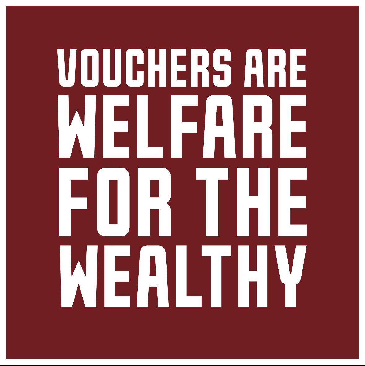 In New Hampshire, 89% of their voucher program goes to rich parents whose kids are already in private schools. That's why Greg Abbott's billionaire mega-donors are trying to pass their voucher scam. Vouchers are welfare for the wealthy. #txlege