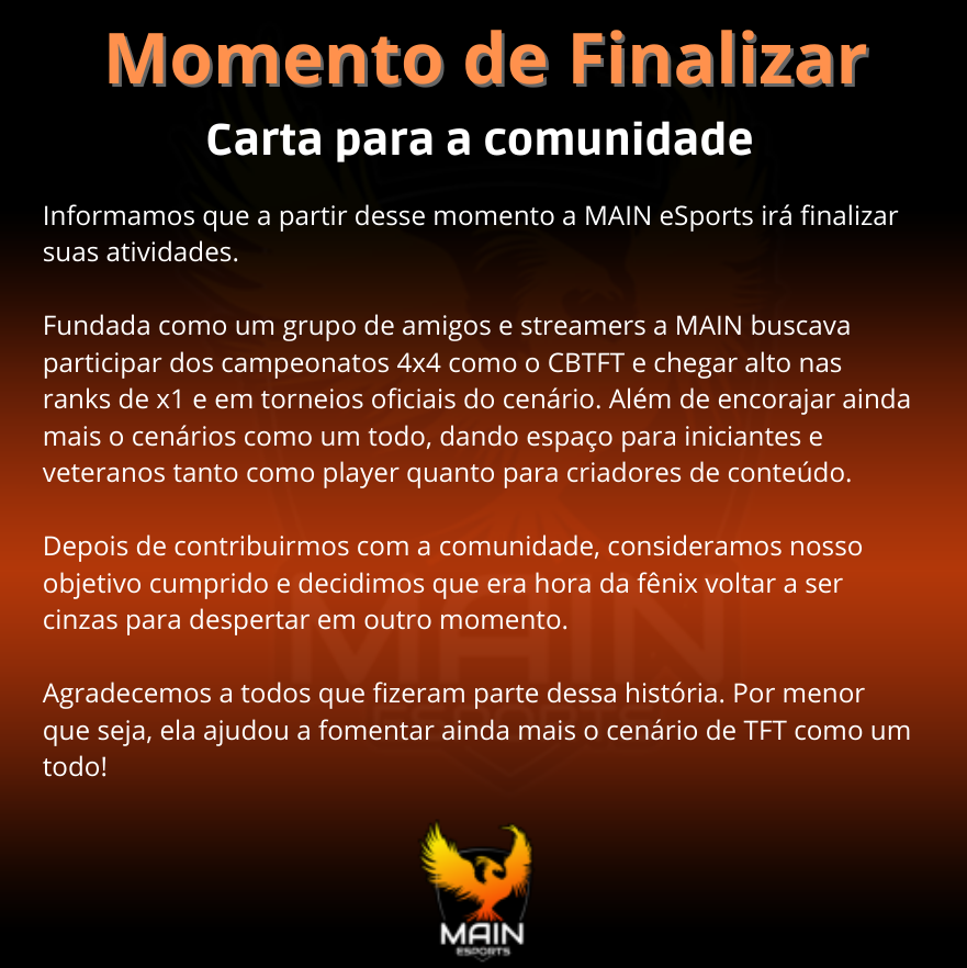 esports_main's tweet photo. 🔥 Cinzas 🔥 https://t.co/4DaNQ0fuos