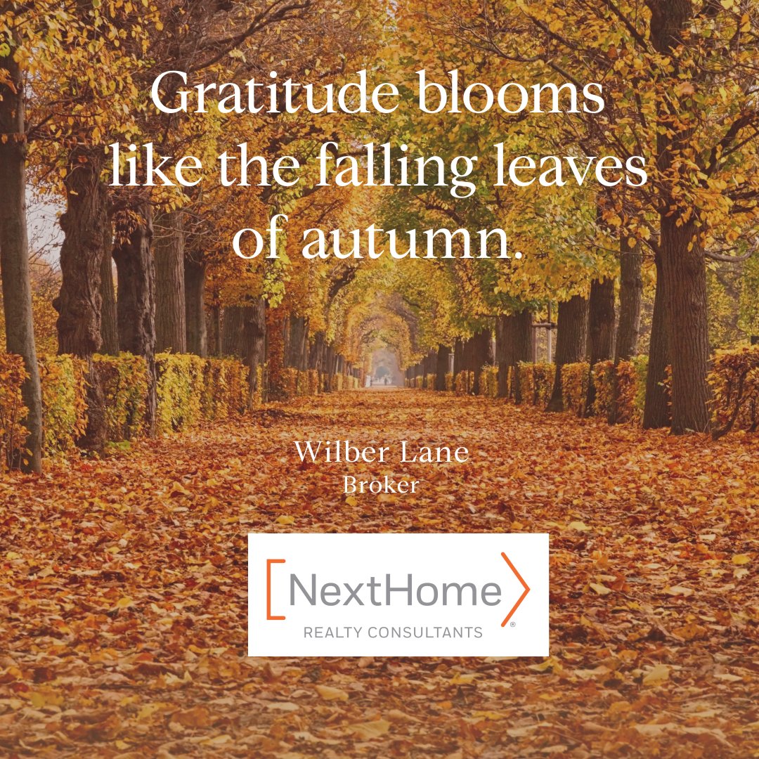 Thank you for allowing me to be a part of your real estate journey. #AutumnAppreciation #RealEstateFamily #GratefulAgent