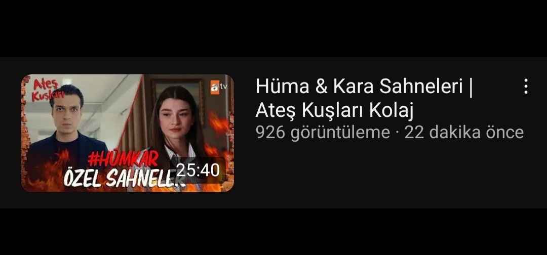 HumaxKara's tweet photo. 🔴YouTuba gidip Mükemelllll kolajimizi izleye bilirsiniz 🤩🤌🏻 #AteşKuşları #ateskusları #HümKar #LilAl https://t.co/wVs5GBYqh1
