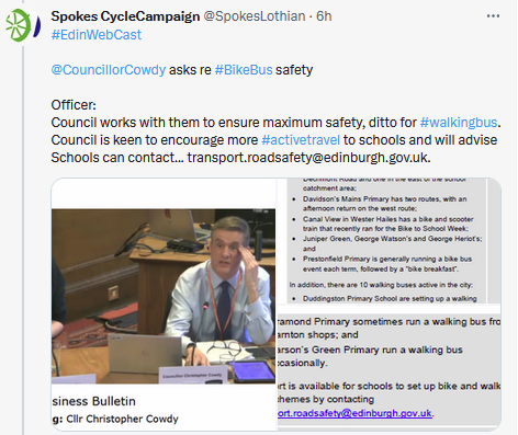 SpokesLothian's tweet photo. @LivingStreetsEd @SightScotland @SightScotVets @CyclingEdin @SpokesPorty @InfraSisters @EdinReporter @TheEdguardian @SW20Ed @CllrScottArthur @DAstonSNP @CllrChasBooth @euandavidson @TrafficLow @TransformScot @corstclimaction @harts_cyclery @johnrobson87 @hank_chief @GJMunro26 @CouncillorCowdy @BikeBusEdin @JarlathFlynn @SciennesPS @Algorhythmica1 @BikeBusCorstPS @NiallA_Ed @friendprestfld @DMainsPSA @TramstoNewhaven @EdinburghTrams @carltonreid @thecockburn @sto_paul @kevin_lang @KayleighFONeill @JimDensham @iaindocherty @Phil_Goodwin99 @StreetWurrier @keithirving1 @LStreetsScot @scotgov #edinwebcast
β¬οΈ
Our thread from @Edinburgh_CC #Transport Cttee 16.11.23
Includes:
πBan on #PavementParking #DoubleParking #DropKerb
π#BusLane fines Β£60->Β£100
π#ManseRoad #BusGate stays
π&πETRO changes #ComistonRoad & #Silverknowes
π#BikeBus support
π€#Tram future lessons https://t.co/WsJhUTrnc0