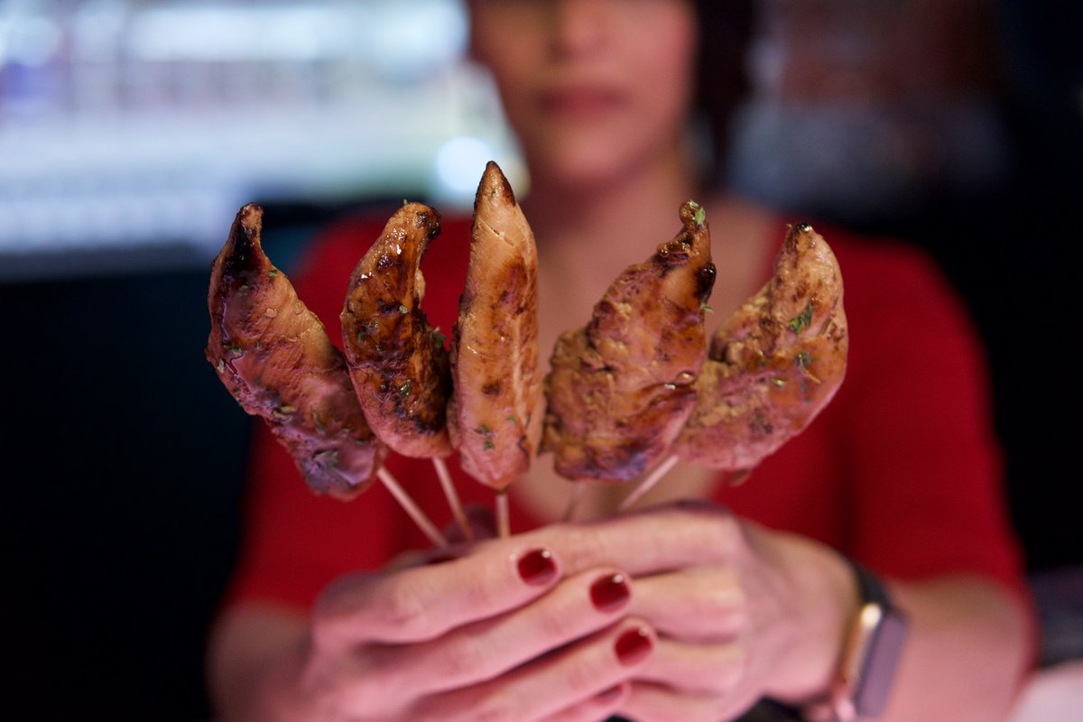 Icebarfans's tweet photo. You're going to want to savor the flavor of these Teriyaki Chicken Skewers๐คค Served up fresh in the #FireLounge, they're perfectly paired with a zesty pineapple salsa.๐ https://t.co/nxp1CE3TS7