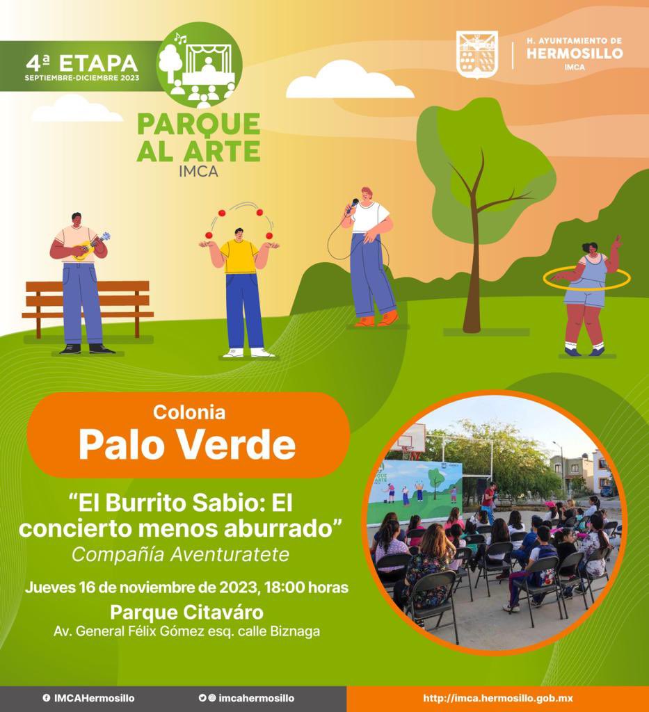 Hoy por la tarde la compañía Aventuratete presenta la obra clown infantil basada en el libro “El burrito sabio” de Laura Delia Quintero. 

También se presentarán en la Feria del Libro de Sonora mañana viernes a las 11 hrs y domingo a las 17 hrs.