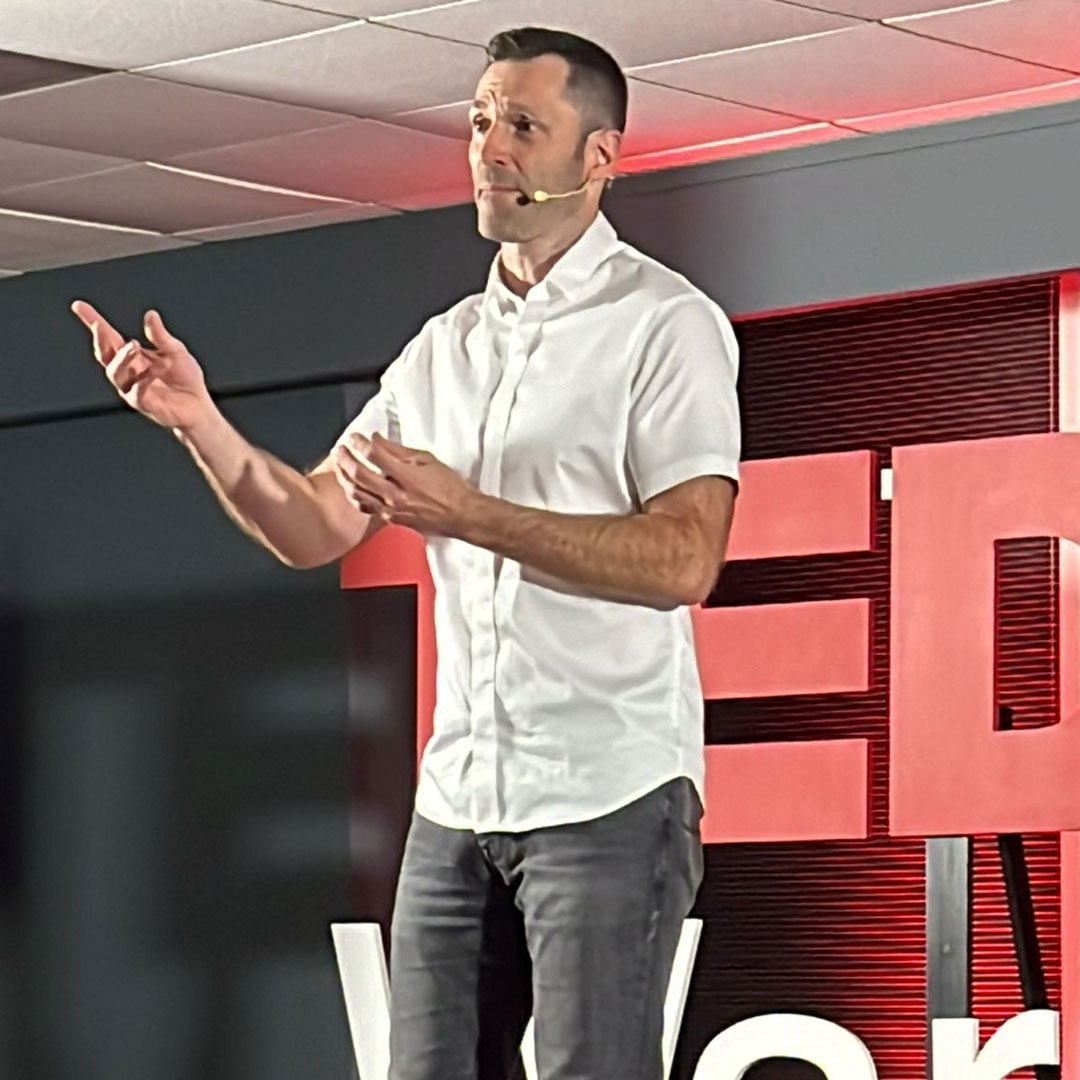 Rob Dixon is next with his talk, ‘Disrupt or be disrupted: Embracing generative #AI’.

He reminisces about his dad saying ‘this Internet thing … it’ll never catch on. There’s no future in computers’.

Rob asks - ‘The ChatGPT challenge, disrupt or be disrupted’?

#TEDxWarrington