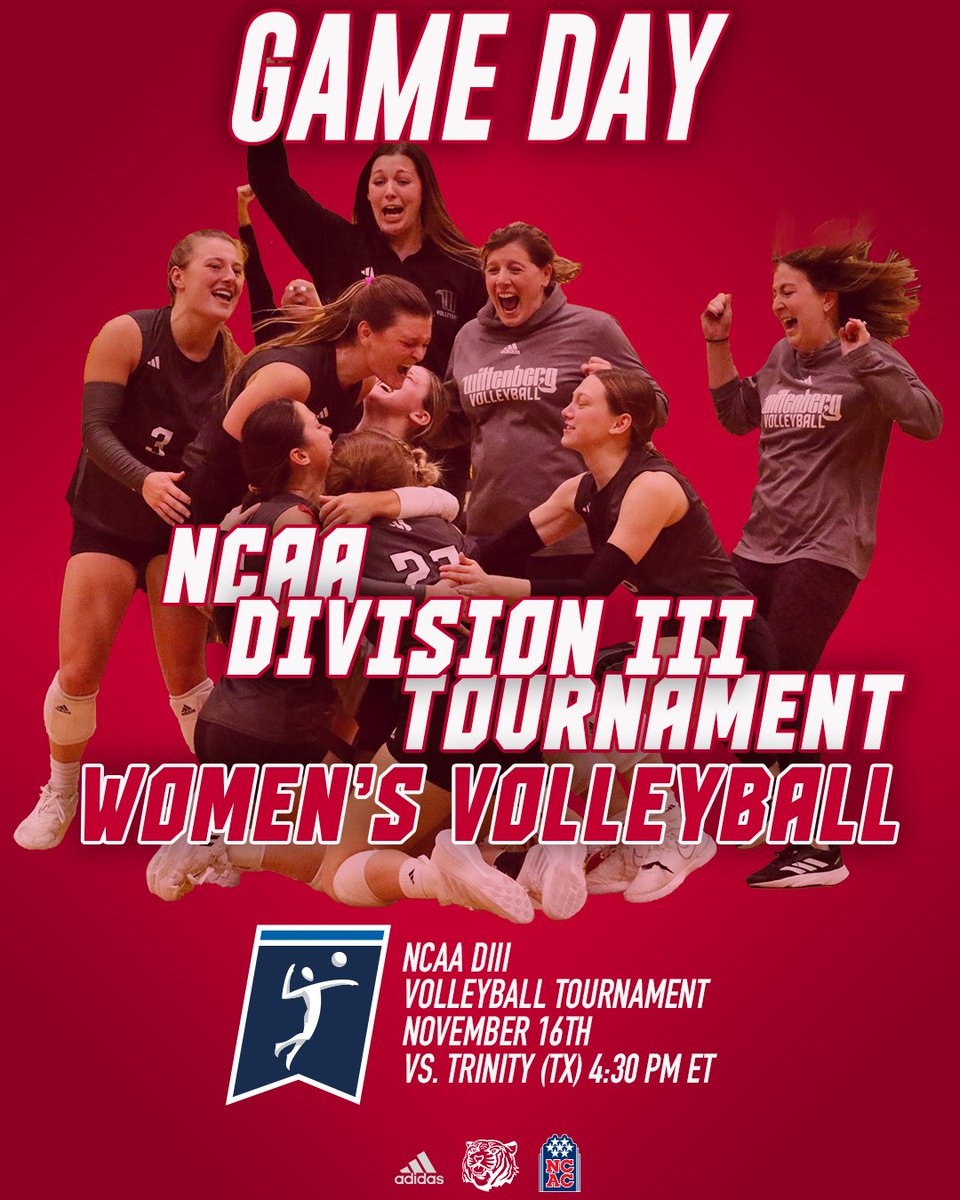 Wittenberg Athletics (@wittathletics) on Twitter photo The first round of the NCAA Volleyball tournament starts TODAY at Berry College! <a href="/witt_wvb/">Wittenberg Volleyball</a> is taking on Trinity (TX) at 4:30 PM! Show your support for the Wittenberg Tigers! #TigerUp
Watch Here: berryvikings.com/showcase/embed…
Live Stats: berryvikings.com/sidearmstats/w… The first round of the NCAA Volleyball tournament starts TODAY at Berry College! <a href="/witt_wvb/">Wittenberg Volleyball</a> is taking on Trinity (TX) at 4:30 PM! Show your support for the Wittenberg Tigers! #TigerUp
Watch Here: berryvikings.com/showcase/embed…
Live Stats: berryvikings.com/sidearmstats/w…