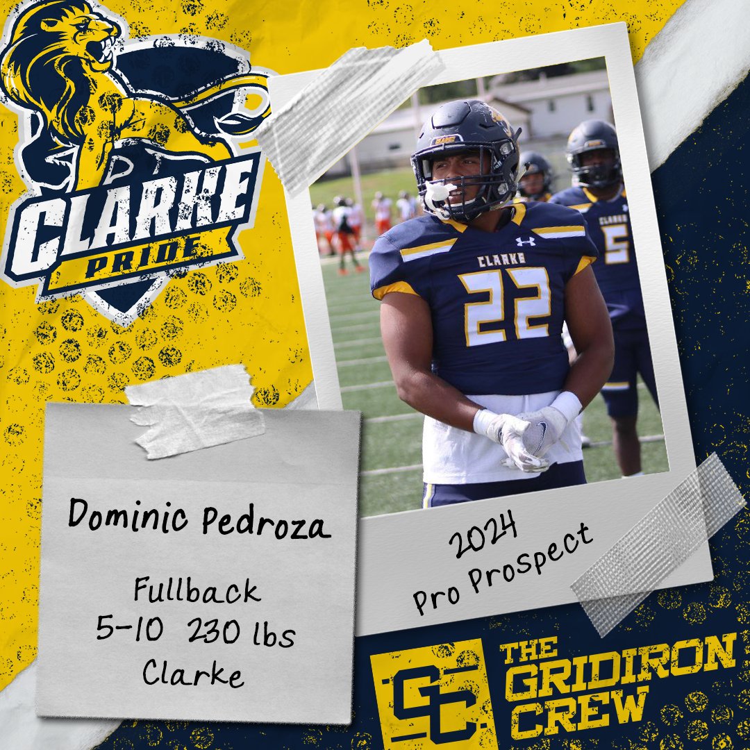 ⚠️ Attention Pro Scouts, Coaches, and GMs ⚠️

You need to look at 2024 Pro Prospect, Dominic Pedroza <a href="/dj8312/">Dominic Pedroza2️⃣2️⃣🚀🌎</a>, a FB from <a href="/ClarkePrideFB/">Clarke Pride Football</a>

👀 See our Interview: thegridironcrew.com/dominic-pedroz…

#2024ProProspect #DraftTwitter #NFLDraft #NFL #CFLDraft #CFL #ProFootball 🏈