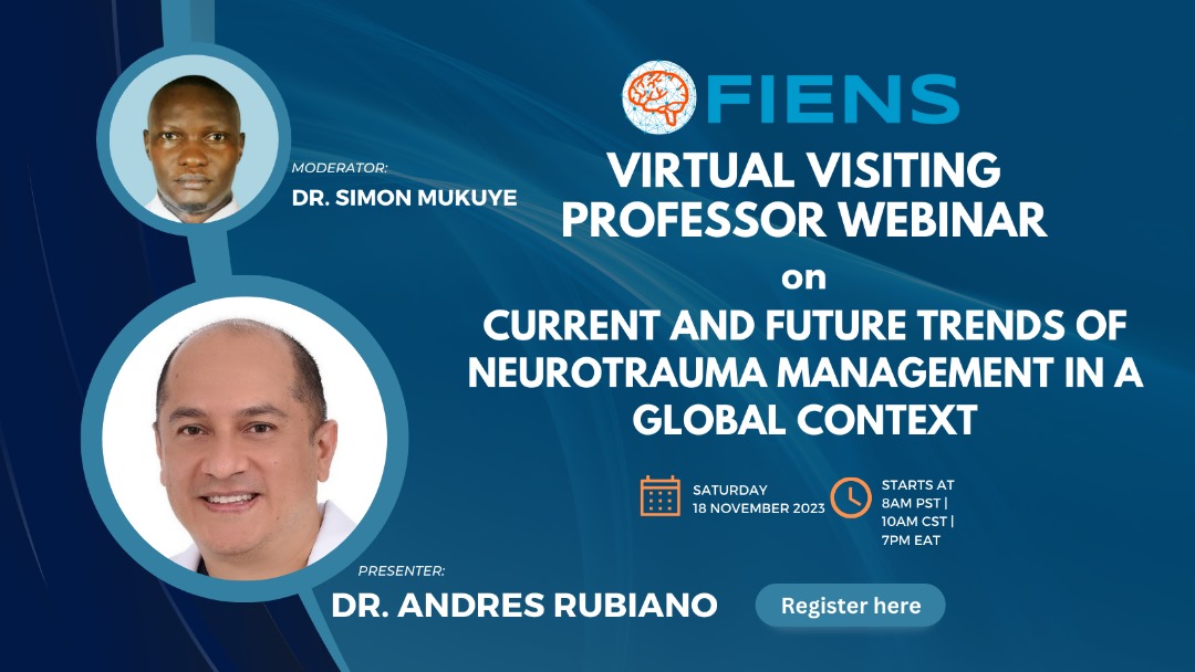 @fiensneuro visiting professor webinar with @rubianoam . Register at : us02web.zoom.us/webinar/regist…. See you on Saturday. @uw_neurosurgery @WFNS_YNF @GlobalNeuroSurg @MichaelDewanMD @JamesRutka @keepark @NathanShlobin @grosseaumd