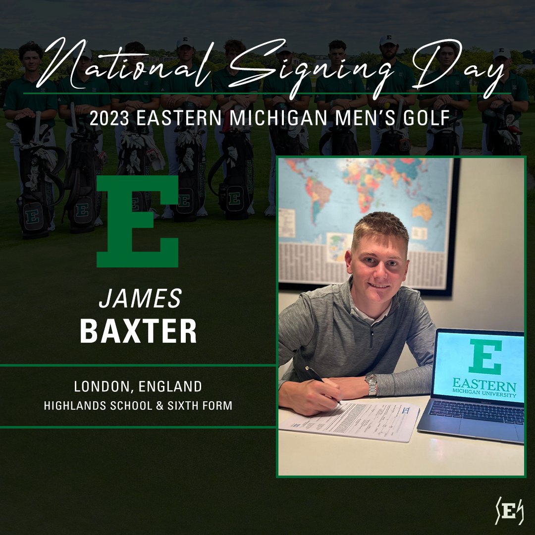 Welcome to Eastern Michigan, James Baxter

📄 bit.ly/46y95pf

#EMUEagles | #EMUGolf