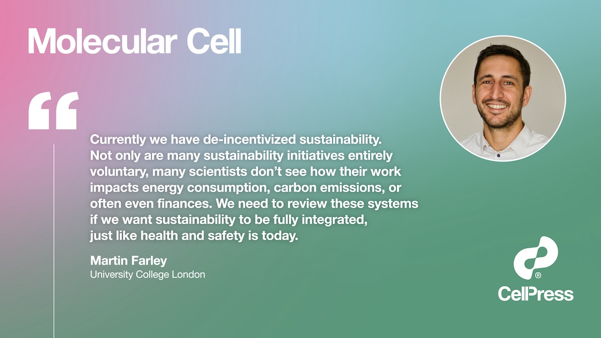 Several roadblocks must be overcome to make molecular biology more sustainable, but <a href="/GreenLabGuy/">Martin Farley</a> <a href="/ucl/">UCL</a> argues that we must treat sustainability like we do health and safety in the lab—as a necessity.