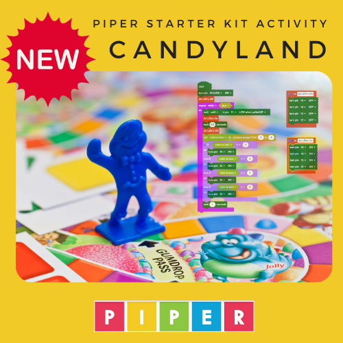 StartWithPiper's tweet photo. 🍬🍭 Introducing the Piper Learning 21st Century Candyland game. Reinvented with a modern twist! Grab your Piper Make Starter Kit, paper, and coloring tools. Perfect for classrooms and family time. #StartWithPiper #STEAMactivity #FamilyFun #21stCenturyCandyland #EdTech https://t.co/igHHmfUbKZ