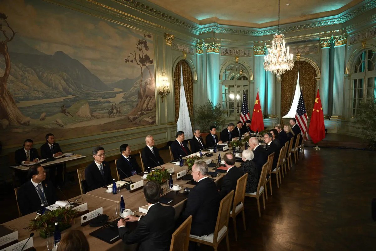 NewsBridgeSF's tweet photo. For a 5-minute recap of the APEC CEO Summit Day 5, visit: https://t.co/yckj0s0Jam 

#USAPEC2023 #SanFrancisco #APECCEOSummit2023 #APEC2023SF https://t.co/j7pv4IeQWY