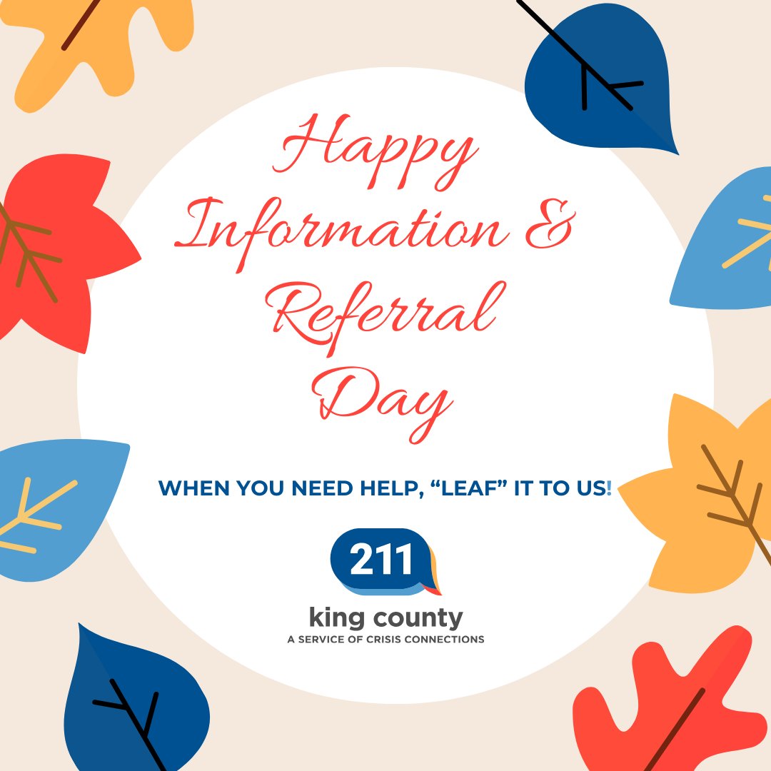 KingCounty211's tweet image. We tip our hats to the amazing Information and Referral Specialists at #Team211!🎩💛 
Thank you for your compassion, care and dedication! 🥰🫶👏

211 I&amp;amp;R Specialists know how to find the right resources at the right time. ⏰

211kingcounty.org   
#informationandreferralday