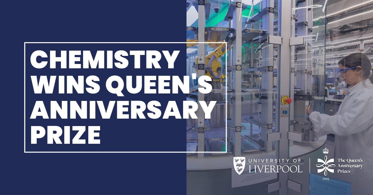 We are proud to announce that our Dept of Chemistry has won a Queen’s Anniversary Prize, the highest national honour in #HigherEducation, for its pioneering research to address global challenges and benefit society.

Read more ➡️ brnw.ch/21wEvDK @QAPrizes #TeamLivUni