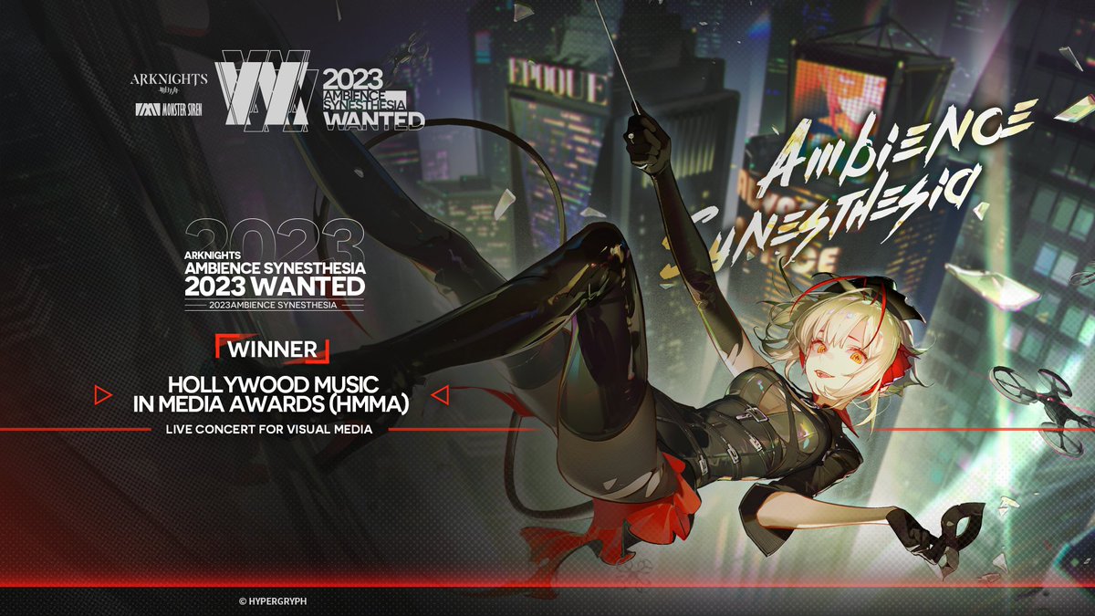 Great news, doctors!

With your love and support, Ambience Synesthesia 2023 Wanted has won the Hollywood Music in Media Awards under Live Concert for Visual Media.

Follow and retweet, and we will select 5 doctors to each receive an Ambience Synesthesia Blu-ray Box Set!