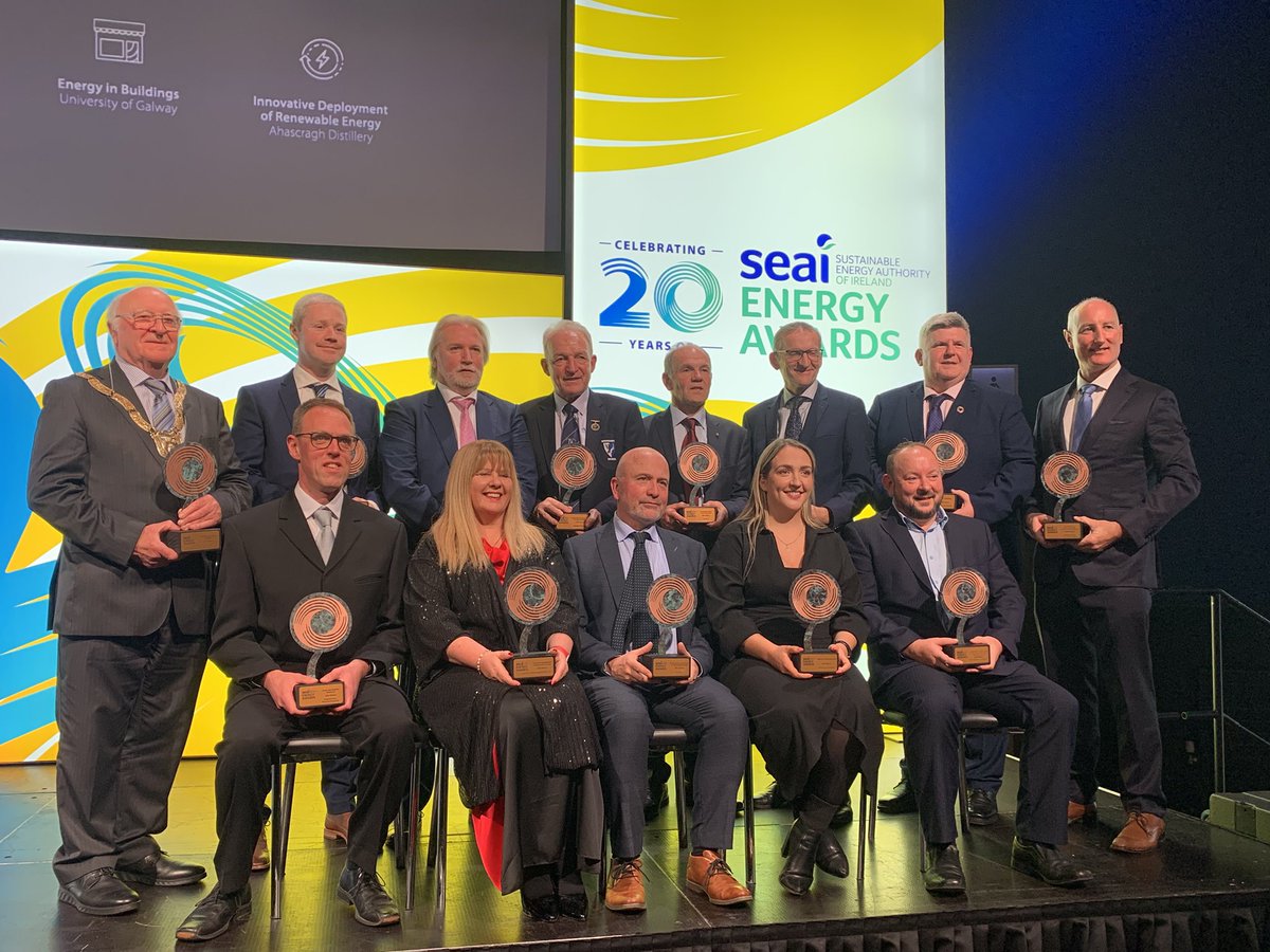SEAI_ie's tweet photo. Congratulations to all our amazing winners at todays #SEAIawards23 👏🏻🎉 https://t.co/FSTlYIkSZ2