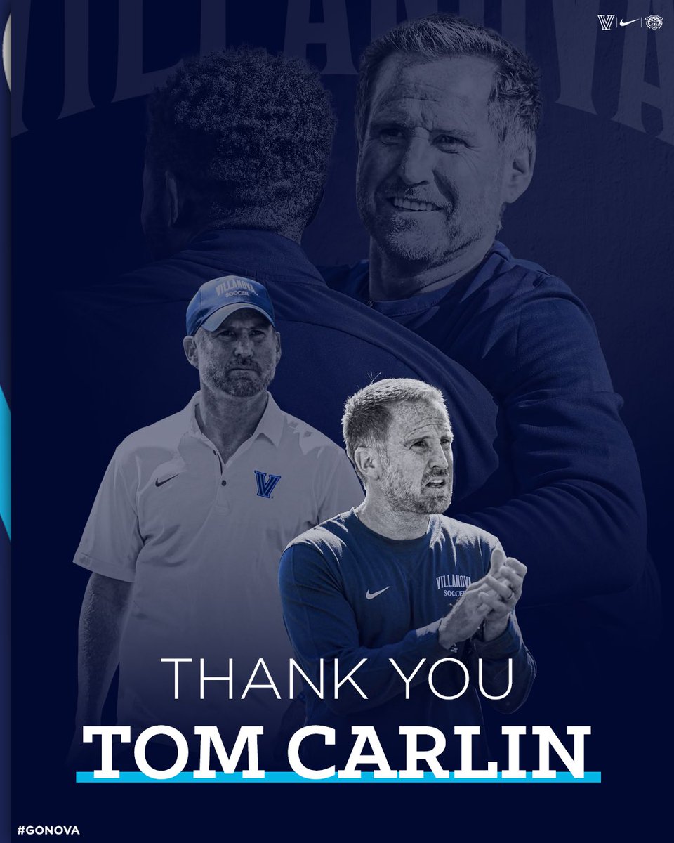 After 16 seasons as the leader of Villanova Men’s Soccer, Head Coach Tom Carlin announces his retirement. Thank you, Coach, for everything you have done for our program ✌️💙 bit.ly/3ssTEk9