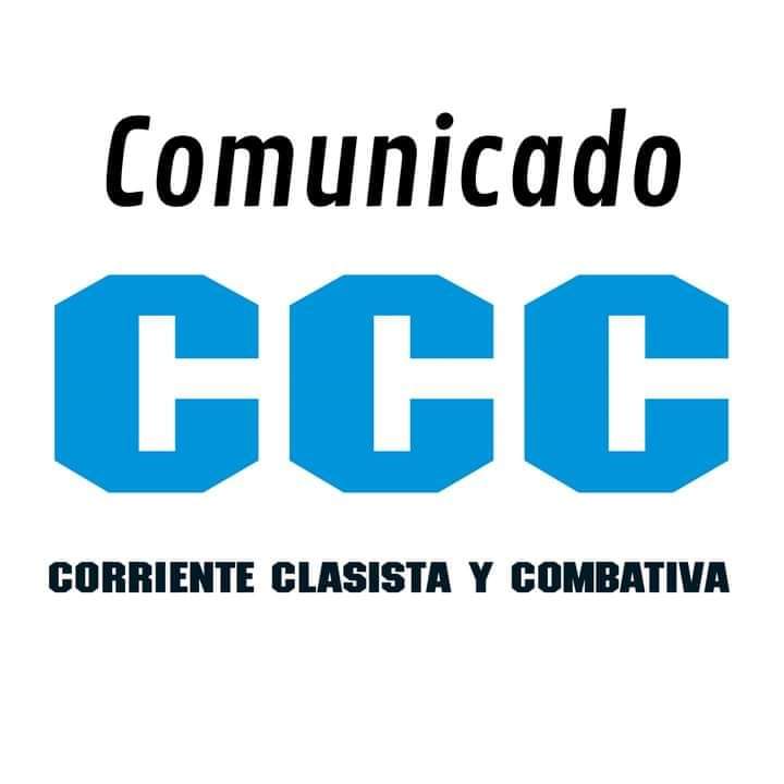 Comunicado de Repudio y Solidaridad ante amenazas sufridas.

La Corriente Clasista y Combativa expresa su enérgico repudio ante las amenazas recibidas por nuestro compañero coordinador nacional y Diputado Nacional,  Juan Carlos Alderete. 

ABRO HILO 🧵⬇️
