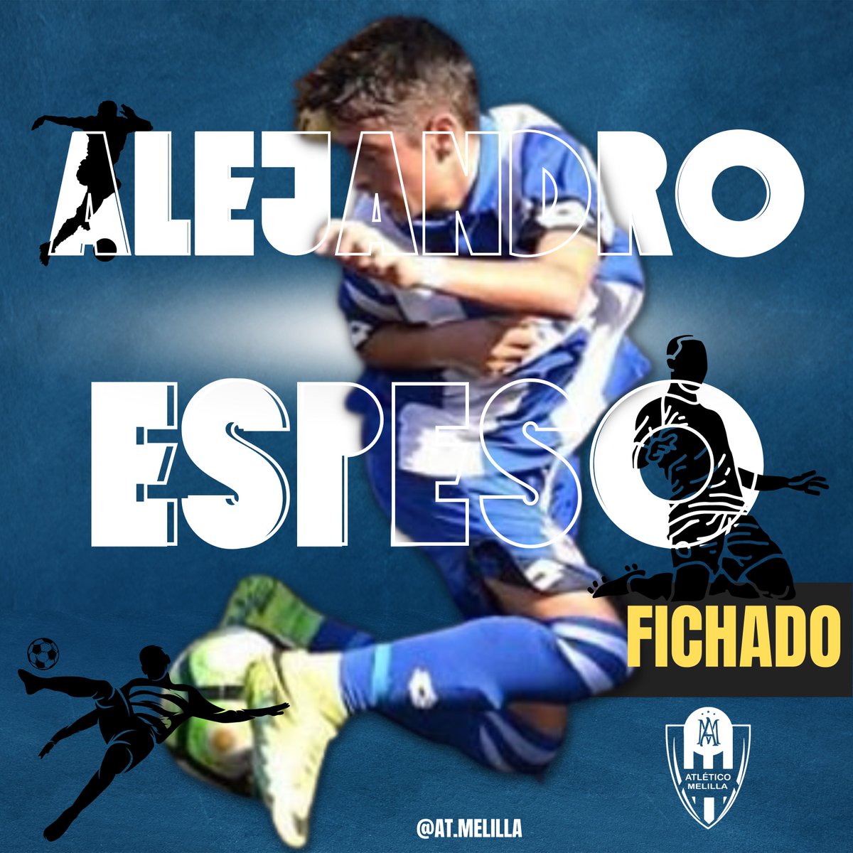 🚨FICHAJE🚨
 Atlético Melilla C.F. ficha a Espeso libre procedente del Comillas CF
 Alejandro Espeso Jimenez @aaleespeso
 Posición: Extremo
 Trayectoria
 Comillas CF Tercera RFEF 
UD las palmas
 RC Deportivo