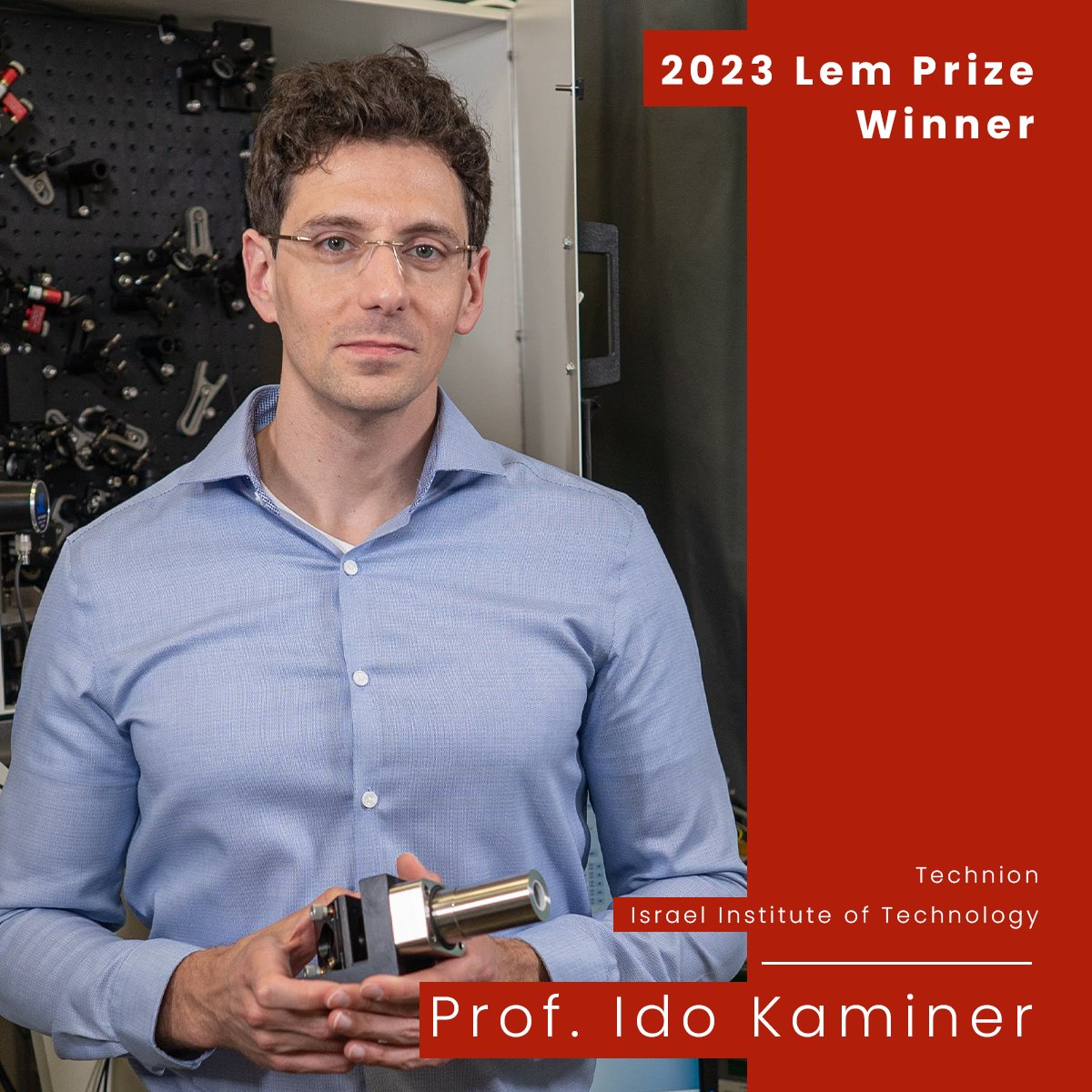 sm_electron's tweet photo. Congratulations to #SMARTelectron's own @IdoKaminer from @Technion for winning this year's Stanisław Lem Prize!!! For his pioneering contributions to quantum electrodynamics - more at https://t.co/JsVk9RQrte. #LemPrize @PWr_Wroclaw @REA_research @EU_EISMEA @GMVanacore @unimib https://t.co/UeDXf3i6dp