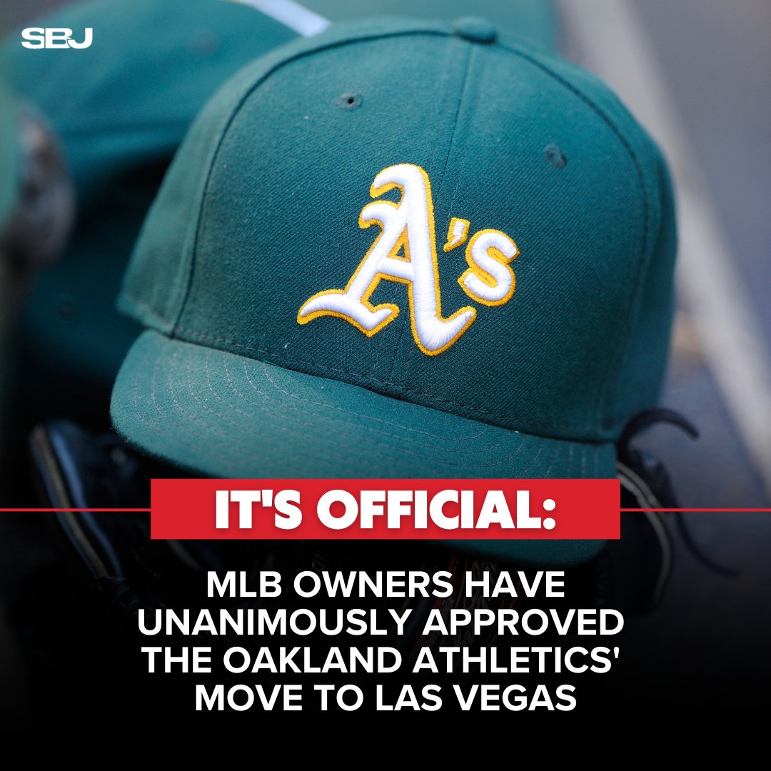 SBJ's tweet photo. The A’s are headed to Las Vegas 🎰 

In 2028, the A's will become Vegas' first #MLB team. 

(via @BNightengale) https://t.co/Y5PhKs6AM1