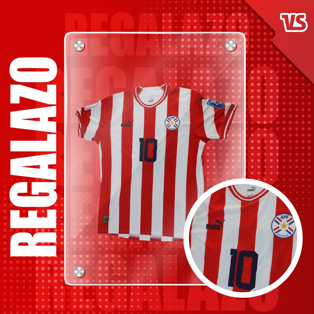 SomosVsSports's tweet photo. 🎁 ¡TENEMOS UN REGALAZO! 😍

Acompañamos a la Albirroja en su sueño de volver a un Mundial con este gran regalo: La camiseta oficial de la selección 🇵🇾

Para participar:
- Seguí a @somosversuspy 
- Mandános una foto viendo @SomosGEN con el hashtag #GENAlbirrojoueno
-Dale RT a esta publicación 

Regalaremos hoy, cerca de las 20:00. ¡Buena suerte! 🍀