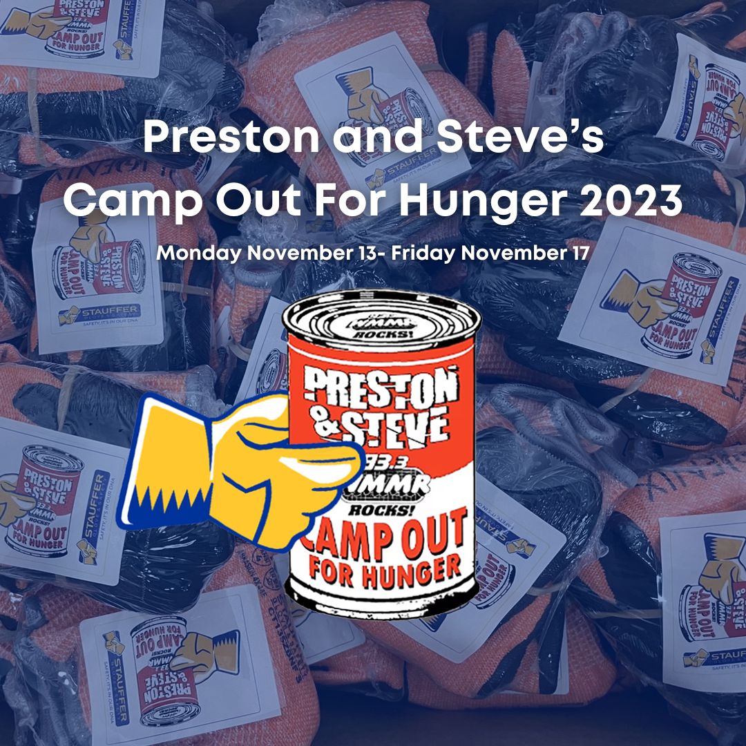 StaufferGlove's tweet photo. 2 DAYS LEFT! 
There's still time to visit Preston and Steve's Camp Out For Hunger!
Be sure to stop by and make a donation to @Philabundance to help #beethunger!
Donate: https://t.co/LDcJb4KJZE
#campoutforhunger2023 #CampOutForHunger #philabundance #prestonandsteve https://t.co/LbzVjsBLG3