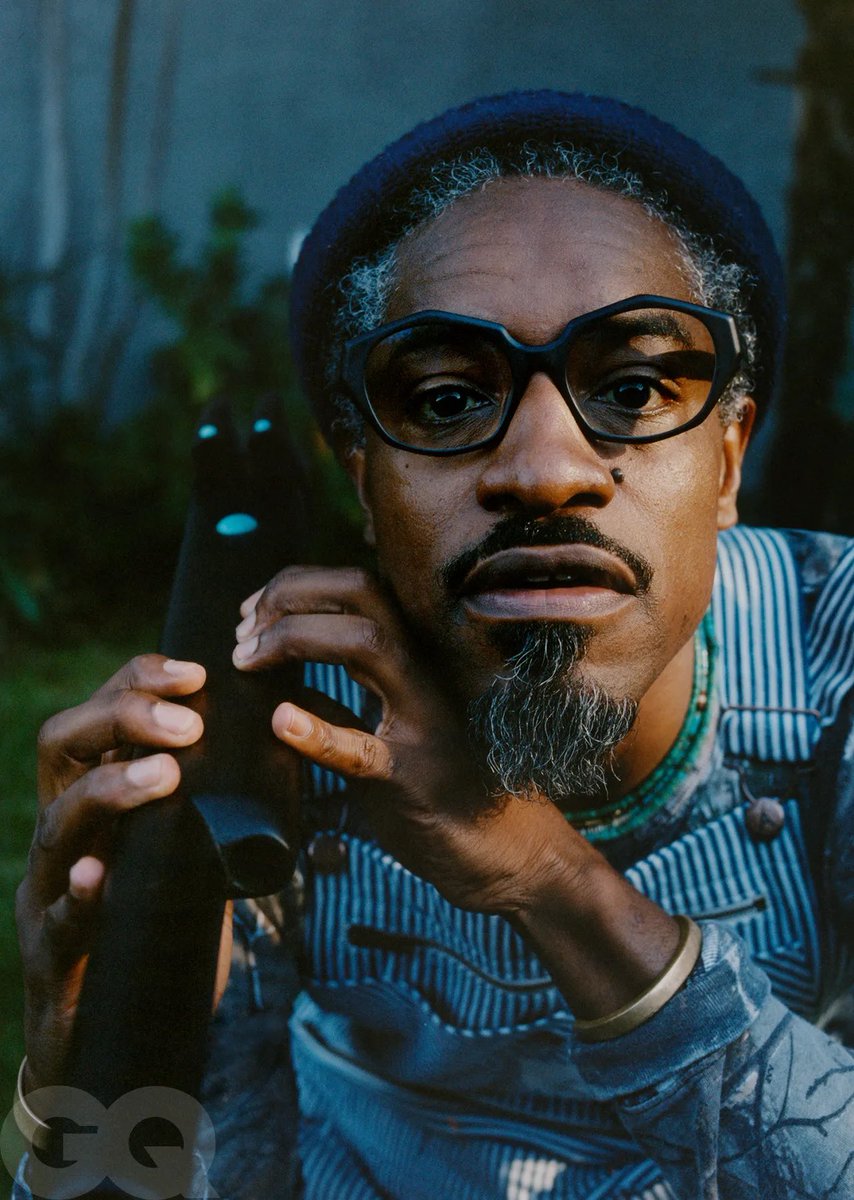 rapalert6's tweet photo. Andre 3000 for GQ’s first ever Video Cover Story 
📸 by: Renell Medrano https://t.co/LsuttrcWit