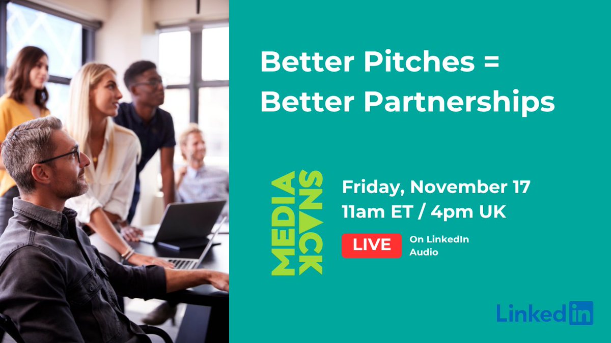 IDComms's tweet image. Tomorrow on #MediaSnack LIVE, Better Pitches = Better Partnerships! 

We will be exploring key questions around the future of the creative and media agency pitch. 

Get all the details and register here: 
bit.ly/3GmbUix