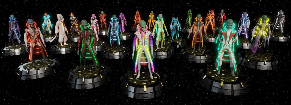 The Piña Colada avatar collection from <a href="/cryptoavatarsio/">CryptoAvatars</a> is open again to purchase on VIPE 

A whole family of alien freaks originating from a galaxy not so far, our first collection on <a href="/0xPolygon/">Polygon</a> 

15/23 VRM models available at 0.04 WETH each

Get yours👽 vipe.io/explore/collec…