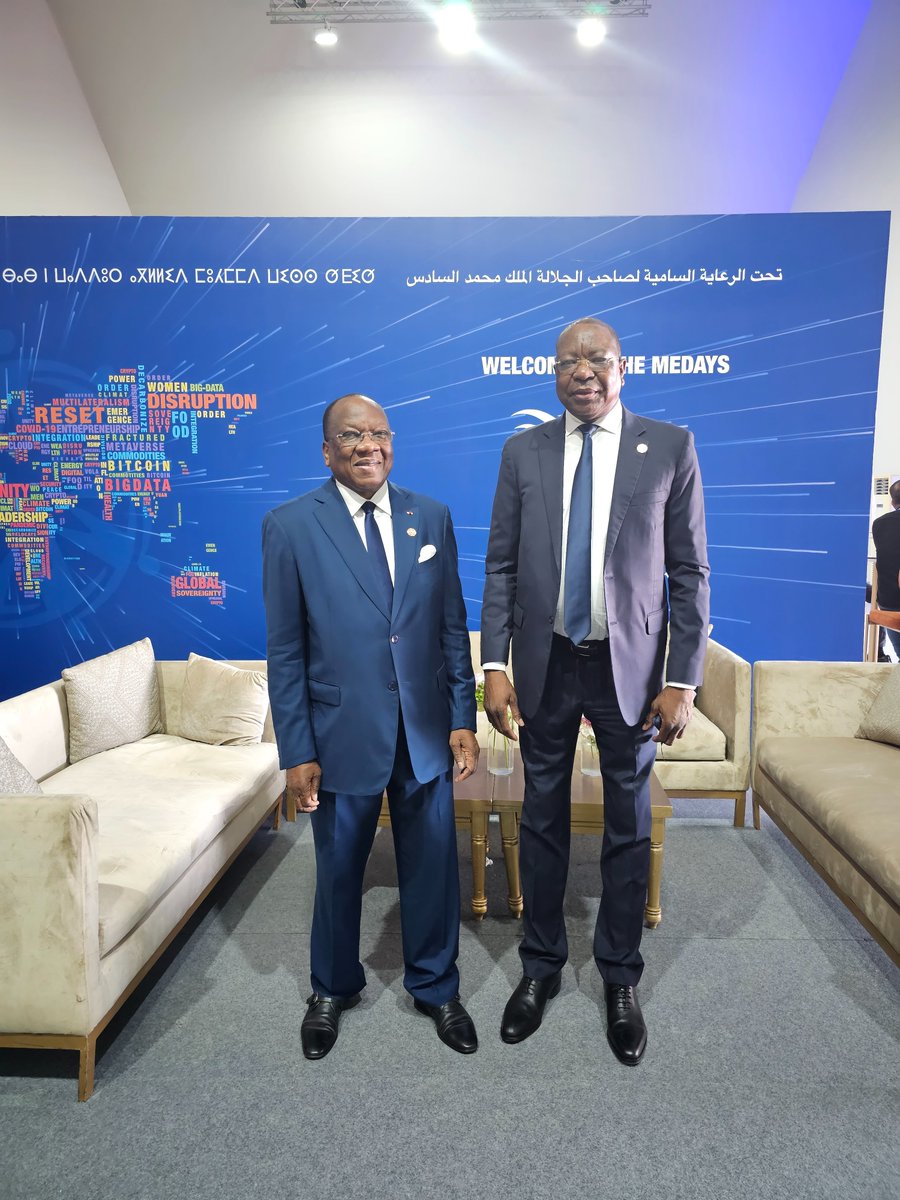 Belle occasion de retrouver mes anciens collègues Annadif ( Tchad) Mankeur Ndiaye ( Senegal) et Alpha Barry ( Burkina )