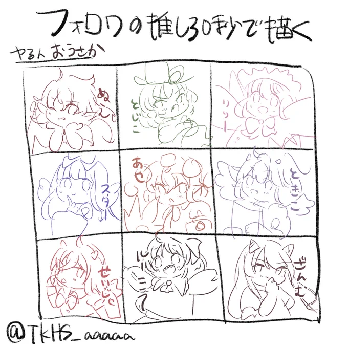 #フォロワーの推し30秒で描く 描きました! たのしかった～