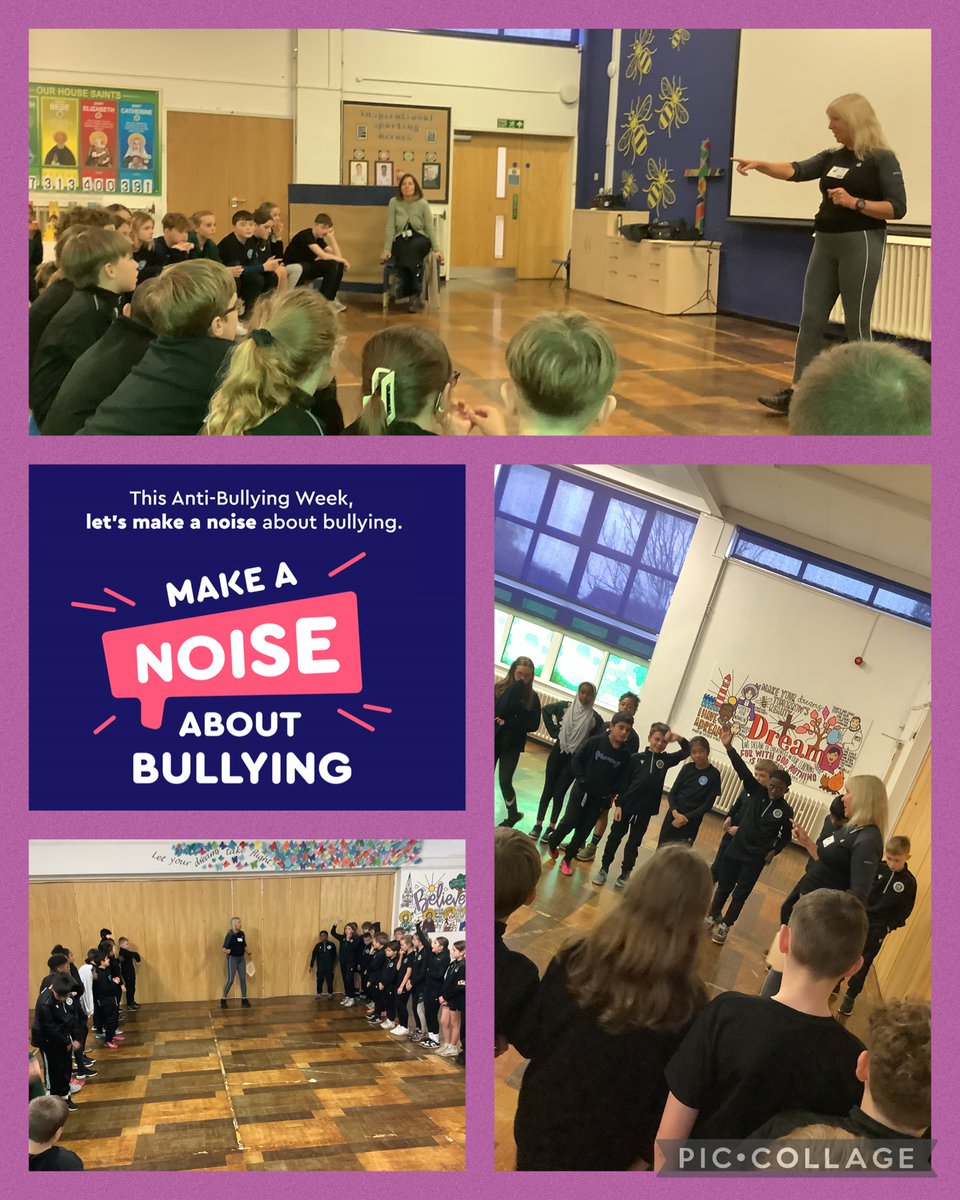 Our Year 6 pupils @stjosephstbede participated in an Anti-Bullying Workshop this afternoon. They explored the definition of bullying, debated the good and the bad uses of the internet and answered all questions with great maturity. #AntiBullyingWeek #SJSBpshe