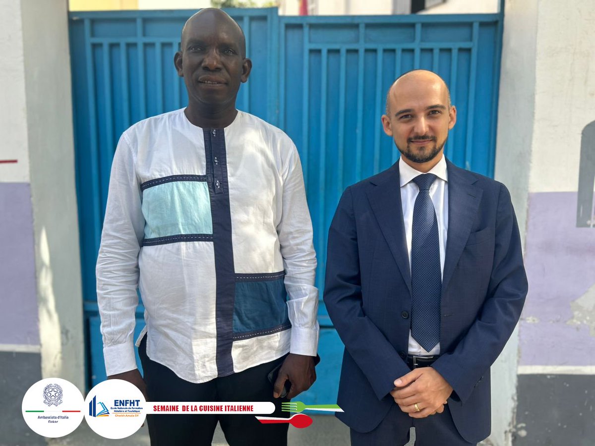 enfht's tweet photo. A l’occasion de la Semaine de la Cuisine italienne dans le monde, l'Ecole Nationale de Formation Hôtelière et Touristique a été le cadre d'une journée de formation à plus de 100 étudiants avec Omar Ngom, Chef italo-sénégalais du restaurant "Il Pappagallo" à Dakar. https://t.co/6xHNxdUewQ