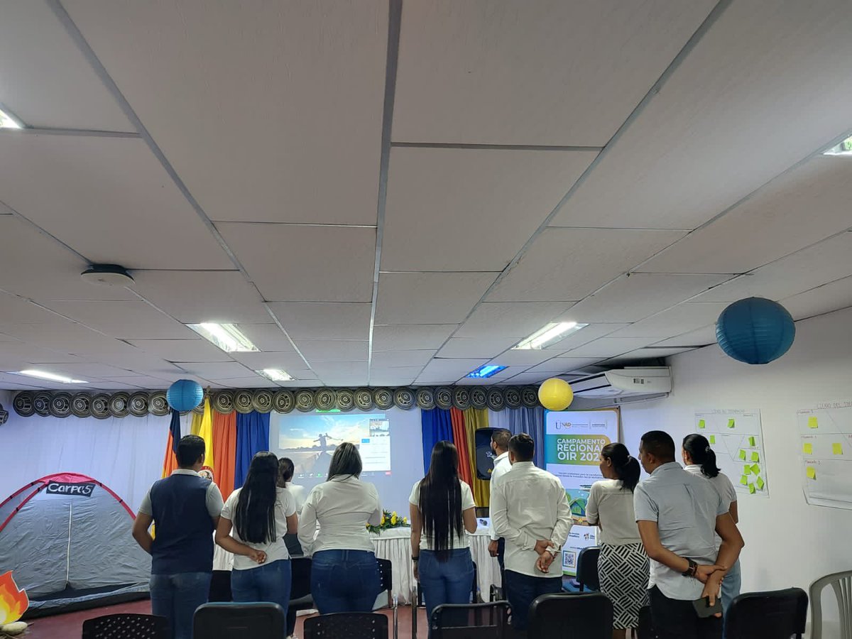 DanielaPino23's tweet photo. Iniciamos nuestra jornada con el despliegue estratégico 
#ceadcurumani @ELOIRdelaregion #zcarUnadenterritorio #CampamentoOIRTerritoriosdePazyVida
@UNAD_ZCAR 
@UniversidadUNAD 
#ZCAResUNADenTerritorio https://t.co/jjG9EM27wQ