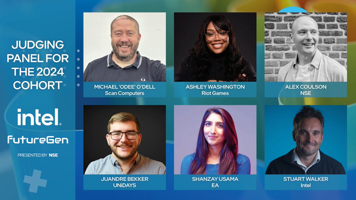 🧑‍⚖️ We are pleased to announce our 2024 @IntelUK FutureGen judges! ⌛️ Applications close next MONDAY, get your applications in before then to jump-start your career in the gaming/esports industry! #IntelFutureGen 👉 See the announced panel & APPLY here: nse.gg/news/2024-judg…
